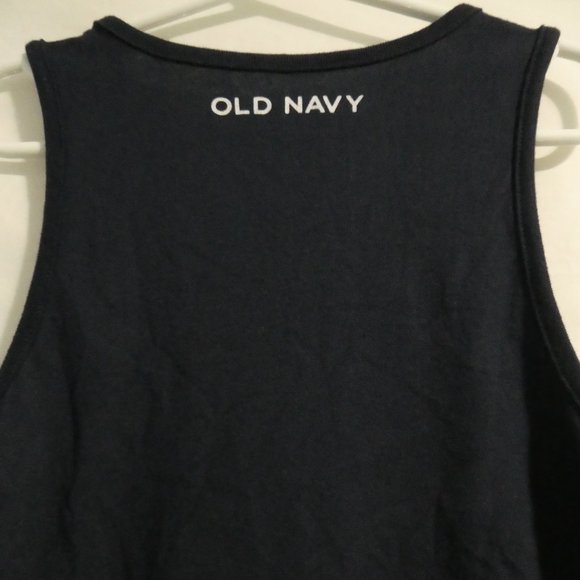 OLD NAVY small (6-7 years) navy graphic tank top Canada 2018 GUC - Picture 9 of 12